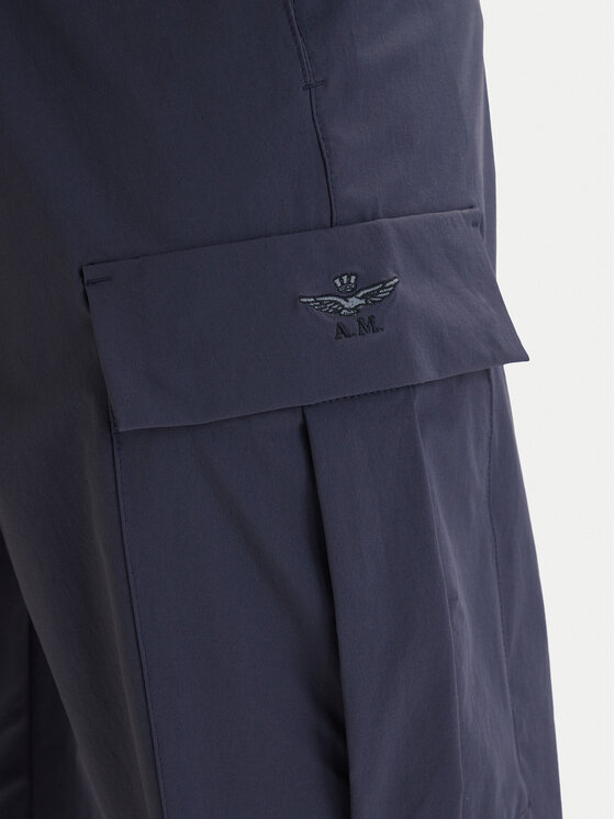 Aeronautica Militare Aeronautica Militare Cargo kalhoty 261PA1709UCT04291 Tmavomodrá Comfort Fit