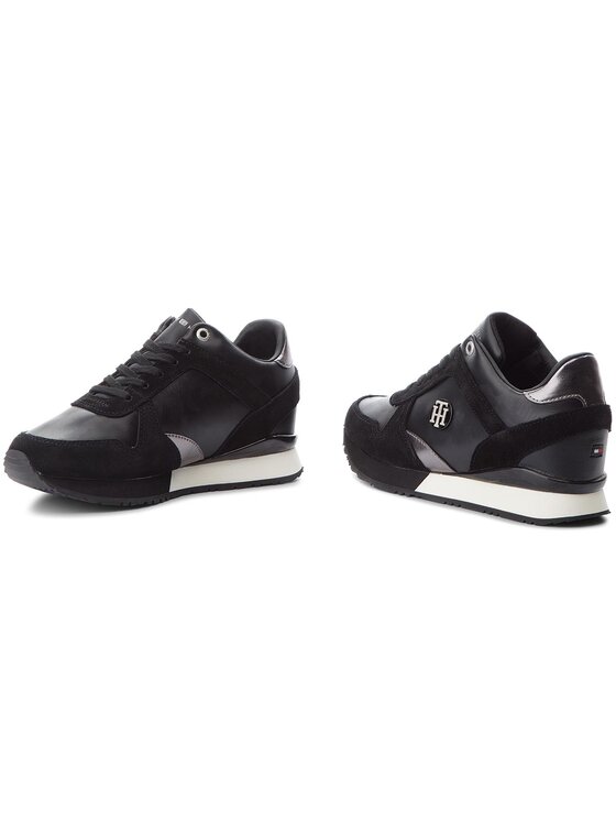 tommy hilfiger camo metallic wedge