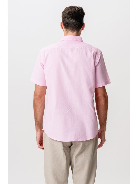 TeeShoppen TeeShoppen Koszula 'Basic Collection' Czerwony Regular Fit