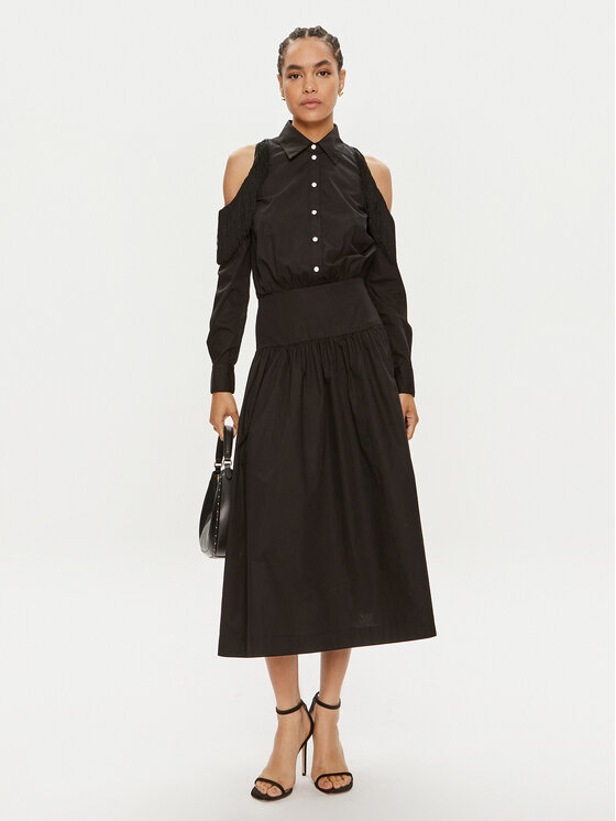 PINKO Pinko Sukienka koszulowa Hazzard 103630 A1X8 Czarny Regular Fit