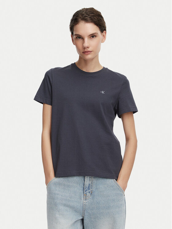 Calvin Klein Jeans Tricou Monogram LV047B224G Gri închis Regular Fit