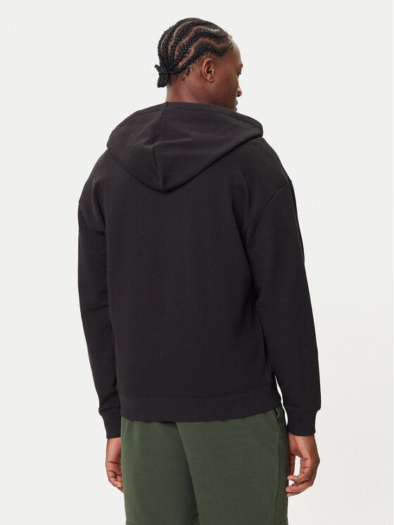 HUGO HUGO Majica dugih rukava Dapozip 50548651 Crna Relaxed Fit
