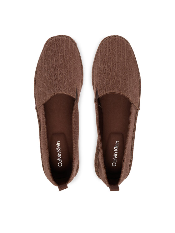 Calvin Klein Calvin Klein Espadrilky Espadrille Aop Cv HM0HM02231 Hnedá