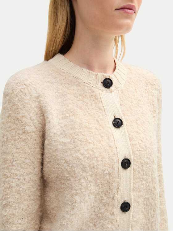 Tom Tailor Tom Tailor Strickjacke 1044068 Beige Regular Fit