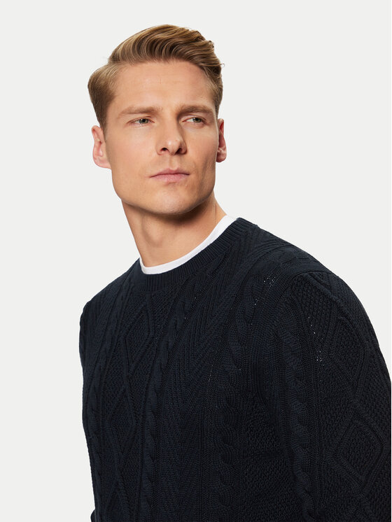 s.Oliver s.Oliver Sweater 2152198 Sötétkék Regular Fit