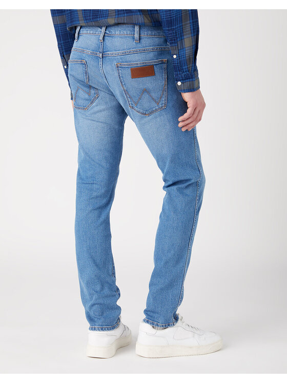 Wrangler Wrangler Jeansy BRYSON Niebieski Skinny Fit