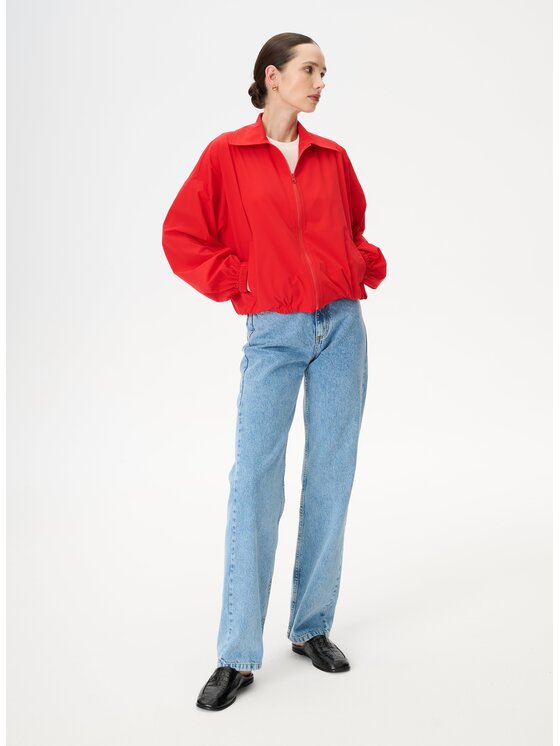 LEBRAND LEBRAND Kurtka bomber Hailey Czerwony Oversize