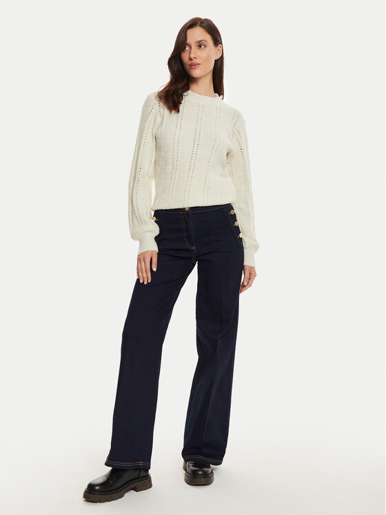 Silvian Heach Silvian Heach Jeans Moldner GPA24304JE Blu scuro Wide Leg