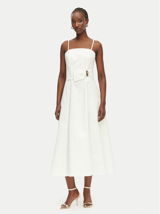 Rinascimento Rinascimento Coctailkleid CFC0128860003 Weiß Regular Fit