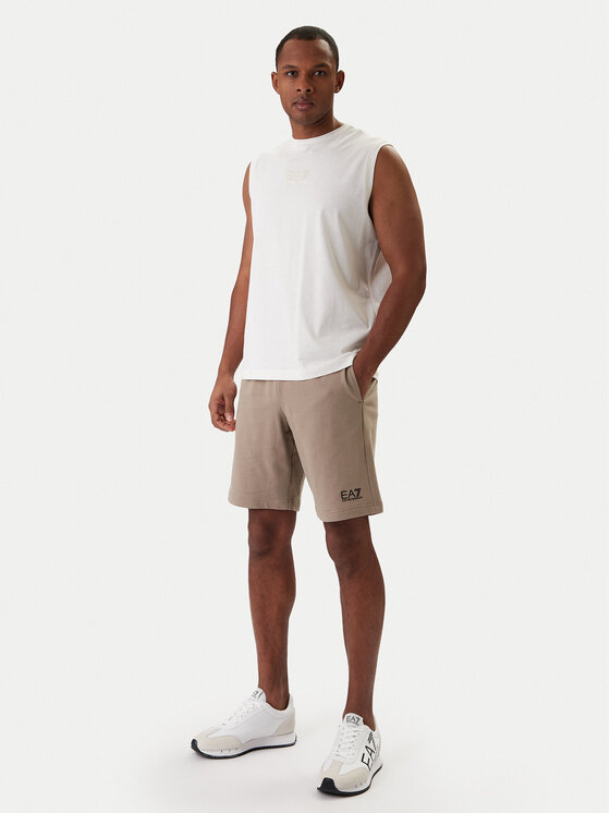 EA7 Emporio Armani EA7 Emporio Armani Trikó 7M001405 AF22264 U0004 Ekru Regular Fit