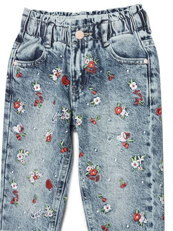 Guess Guess Jeans hlače K5GA03 D45E0 Modra Regular Fit