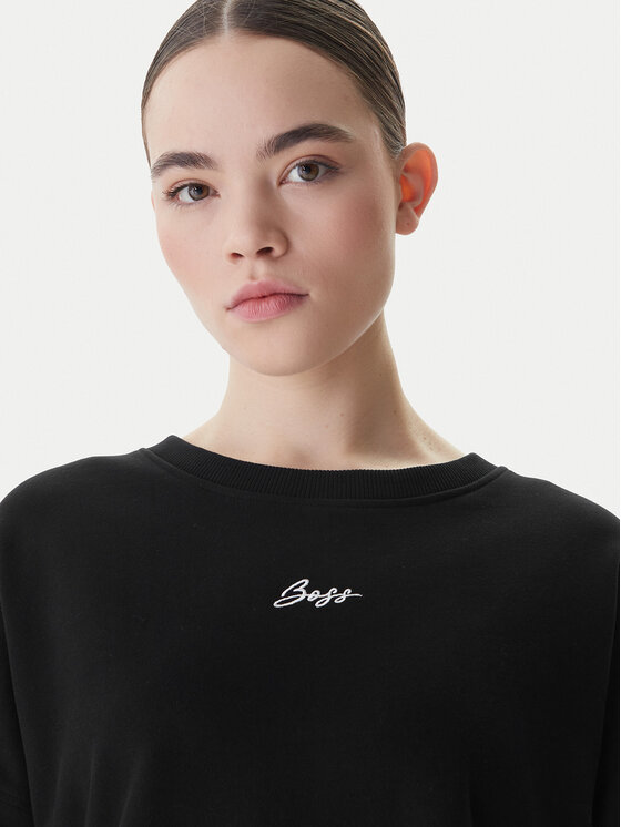 BOSS BOSS Majica dugih rukava C_Ever 50554711 Crna Oversize