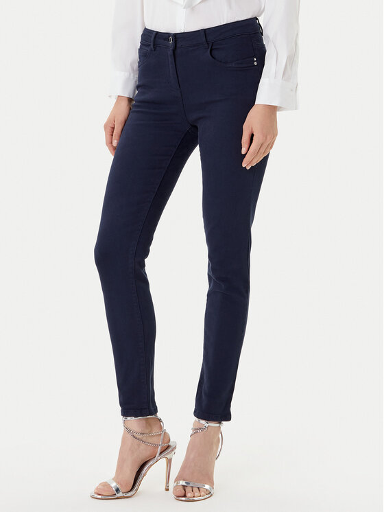 Morgan Jeansy 231-PRETTY Granatowy Slim Fit
