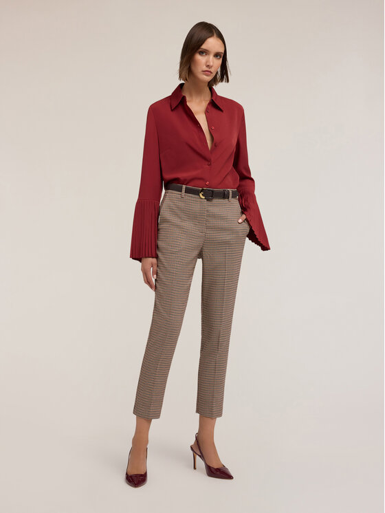 Motivi Motivi Pantaloni di tessuto P069Q204228N0V2 Écru Regular Fit