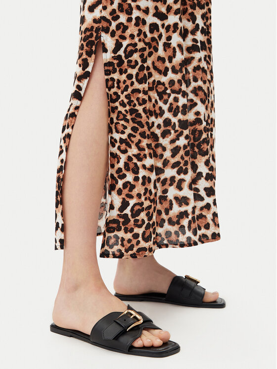 Vero Moda Vero Moda Poletna obleka Easy 10307995 Rjava Regular Fit