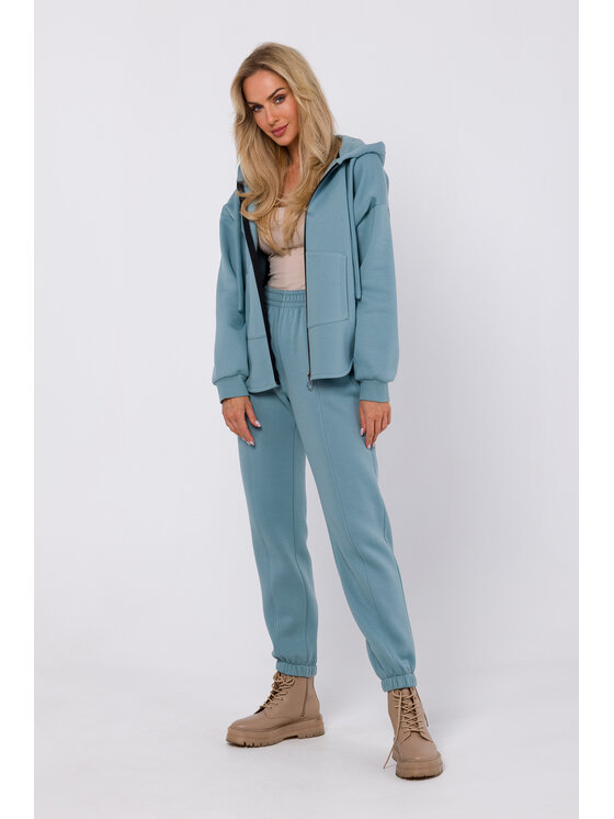 Made of Emotion Made of Emotion Bluza M761 Niebieski Modern Fit
