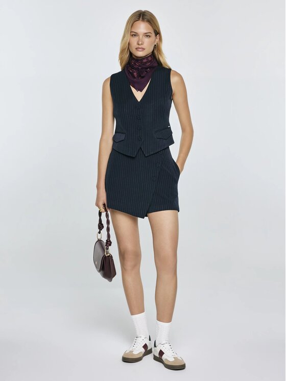 BIG STAR Damska 'BIG STAR Spódnica, rozmiar M, Granatowa, ELVI/403/120