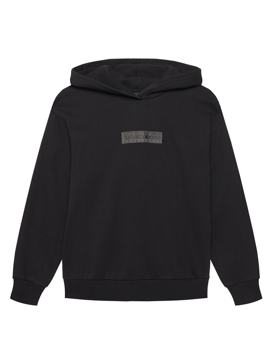 Napapijri Hanorac B-New Box Logo NP0A8BA9 Negru Loose Fit