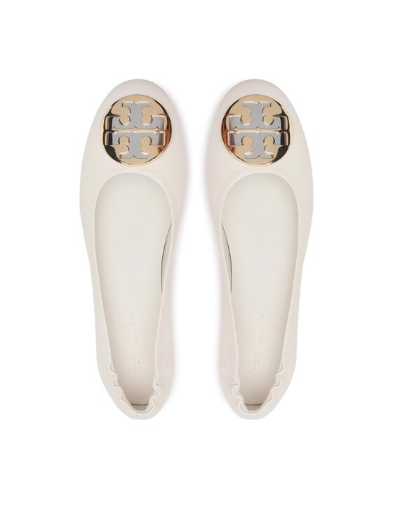 Tory Burch Tory Burch Baleríny Claire Ballet 147379 Écru