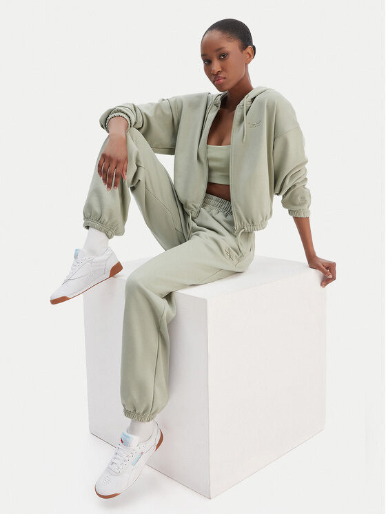 Reebok Reebok Dressipüksid Reebok x Ewa Chodakowska Ada RK25621CCW Roheline Relaxed Fit