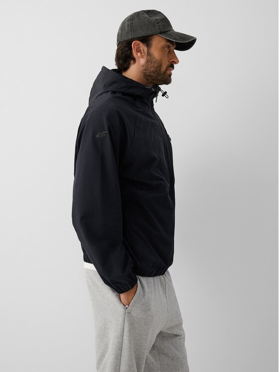4F 4F Kurtka przejściowa IRON MODE Czarny Loose Fit