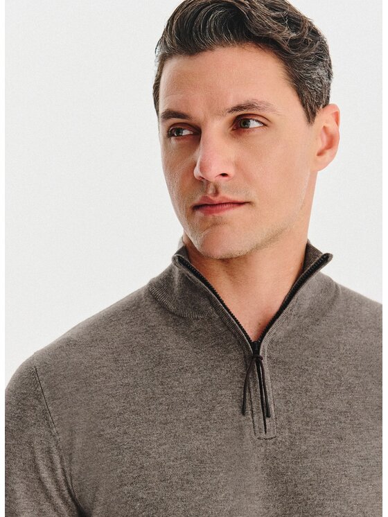 Pako Lorente Pako Lorente Sweter P25WF-2X-021 Brązowy Classic Fit