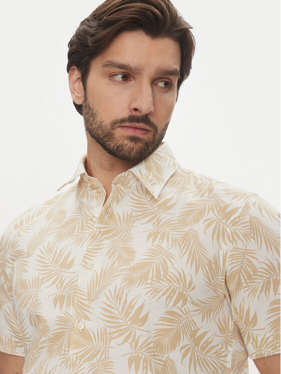Pierre Cardin Pierre Cardin Košeľa C6 45017.0484 Béžová Modern Fit