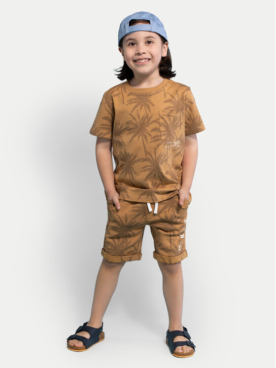 Coccodrillo Coccodrillo Спортни шорти WC4120501NWK Бежов Regular Fit