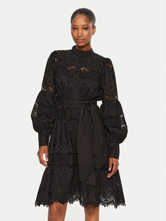 Bruuns Bazaar Bruuns Bazaar Kleid für den Alltag Chanella BBW4159 Schwarz Loose Fit
