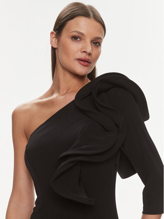 Rinascimento Rinascimento Večerní šaty CFC0117459003 Černá Regular Fit