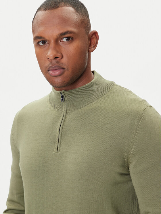 BOSS BOSS Džemper Ebenji  50528300 Zelena Regular Fit