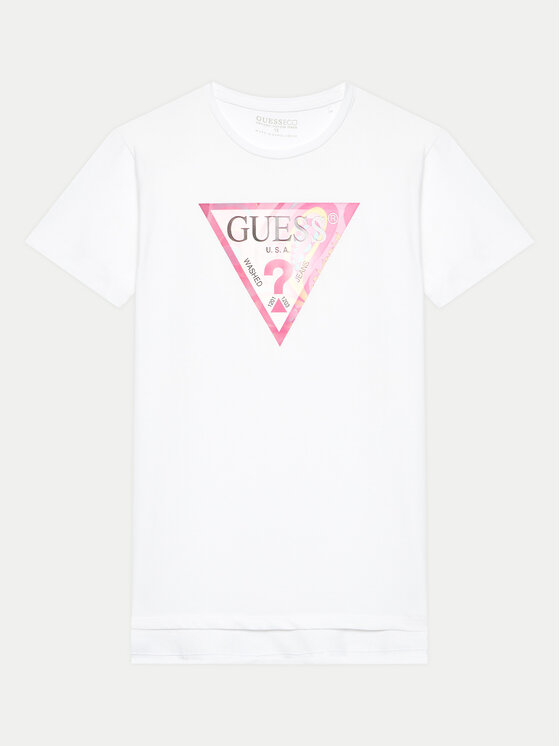 Guess T-krekls J4GI35 K6YW4 Balts Regular Fit