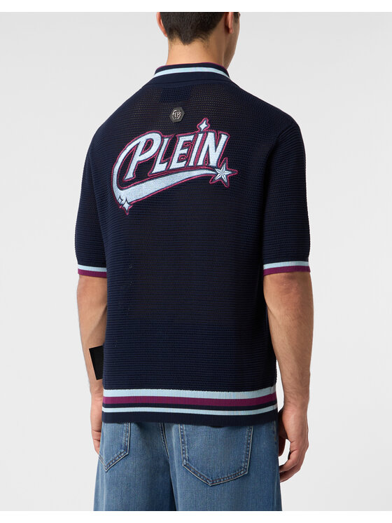 PHILIPP PLEIN PHILIPP PLEIN Polokošeľa 31399 Tmavomodrá Regular Fit