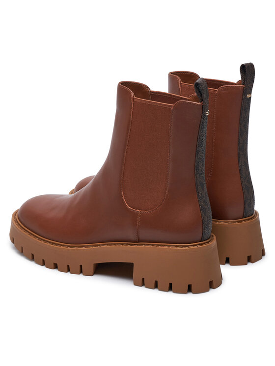 MICHAEL Michael Kors MICHAEL Michael Kors Kotníková obuv s elastickým prvkem Asher 40F4ASFE6L Hnědá