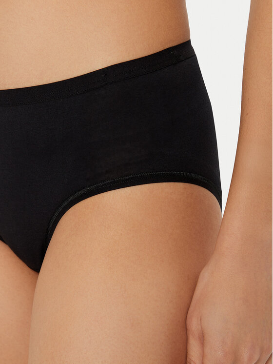 Triumph Triumph Set od 2 para klasičnih gaćica s visokim strukom Sense Of Cotton 10225046 Crna
