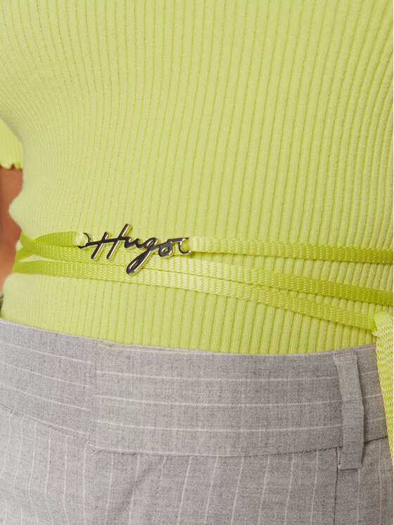 HUGO Hugo Bluză Simble 50514288 Galben Slim Fit