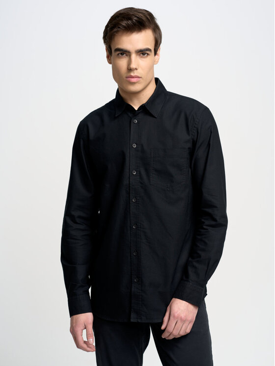 BIG STAR BIG STAR Koszula trixi_shirt_ls_906 Czarny Basic Fit
