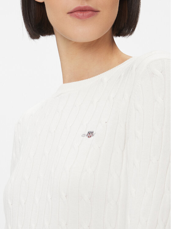 Gant Gant Светр 4800100 Білий Slim Fit