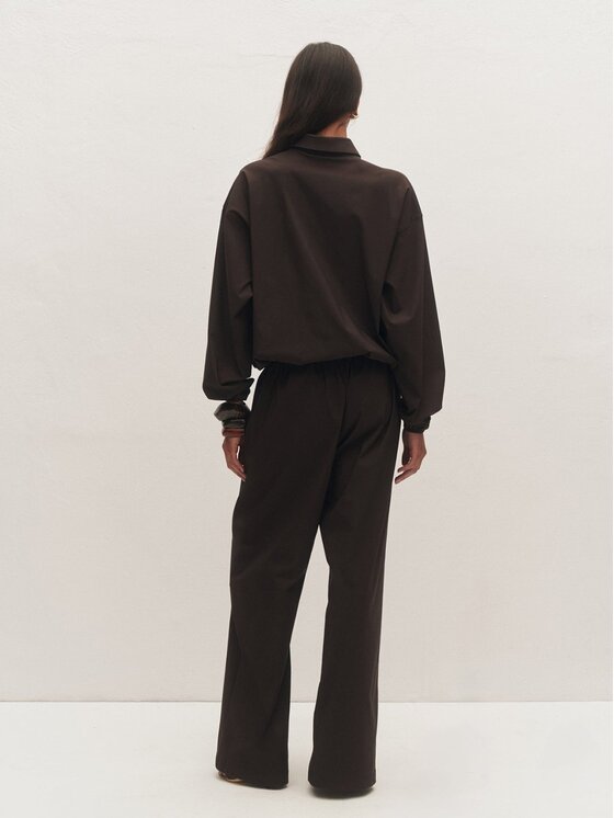 Le Collet Le Collet Bluza DOMINICA Brązowy Oversize