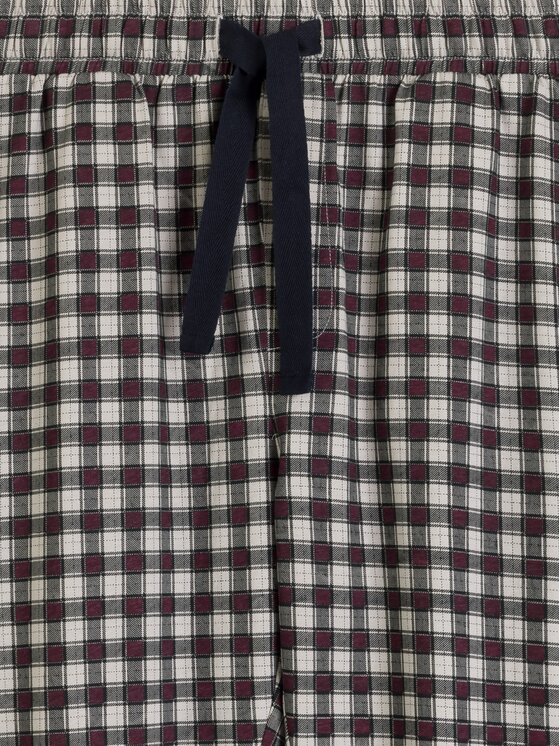 Atlantic Atlantic Piżama Long Peach Effect Bordowy Regular Fit