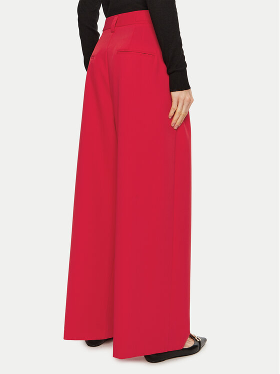 Imperial Imperial Spodnie palazzo P5B8IIC Czerwony Wide Leg