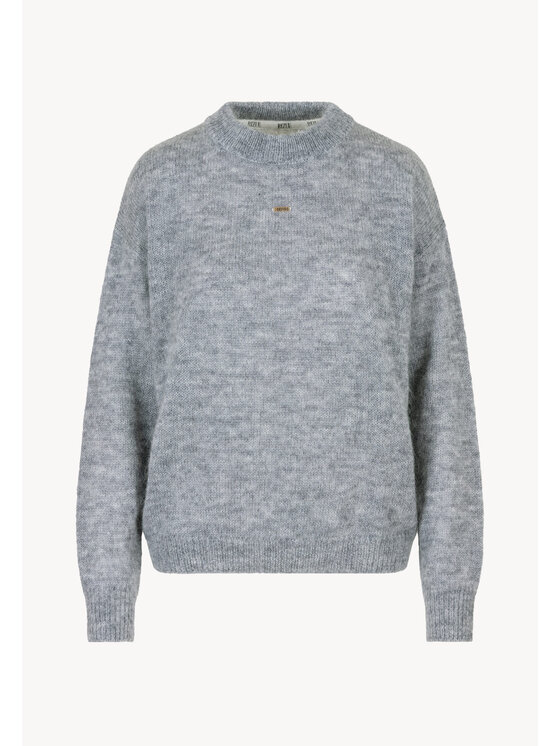 BIZUU BIZUU Sweter FAROA Szary Standard Fit
