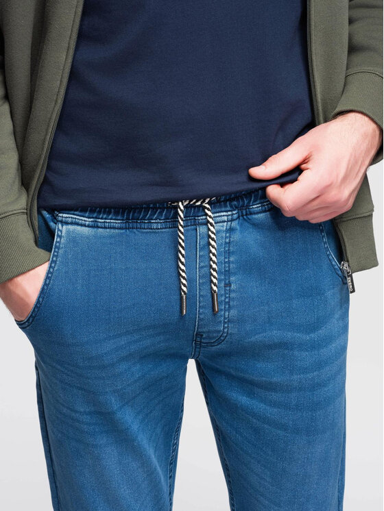 Ombre Ombre Joggery OM-PADJ-0242 Niebieski Jogger Fit