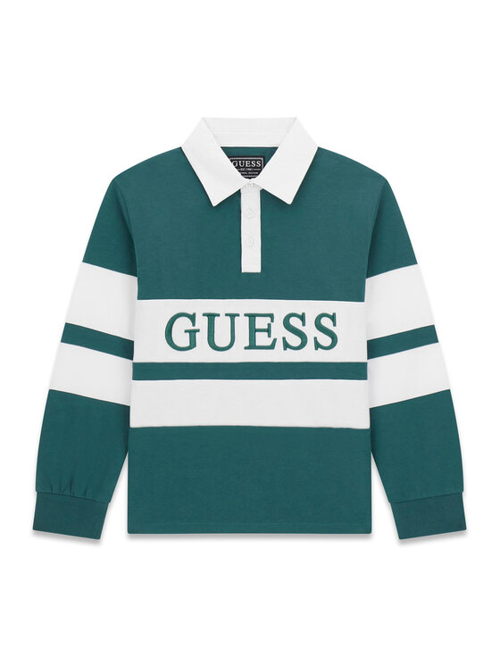 Guess Polo L6RP04 KCNQ4 Zielony Regular Fit