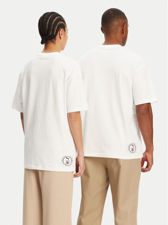 Puma Puma Tricou Unisex Harry Potter 630092 Alb Oversize