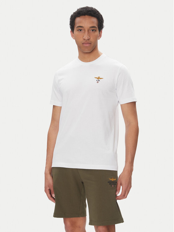 Aeronautica Militare Aeronautica Militare T-krekls 251TS1580J372 Balts Regular Fit