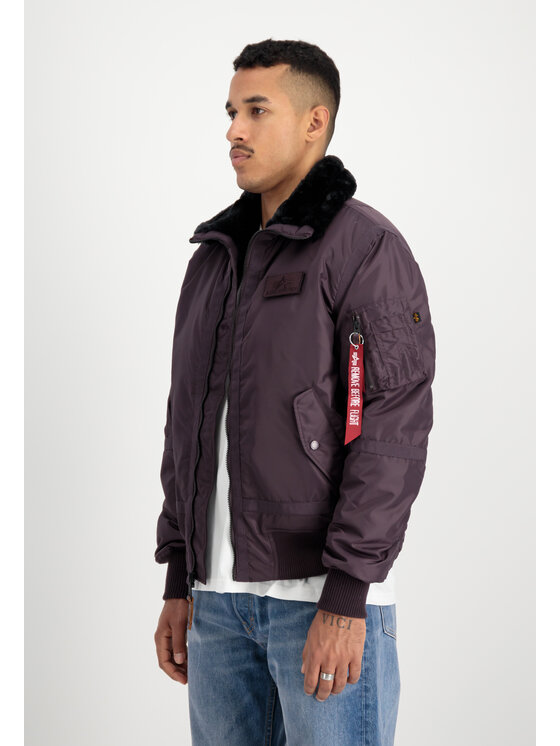 Alpha Industries Alpha Industries Kurtka bomber B-15 III TT Two Tone Bomber Jacket Fioletowy Regular Fit