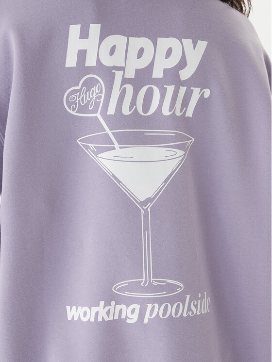 HUGO HUGO Džemperis ar kapuci Classic 50560782 Violets Relaxed Fit