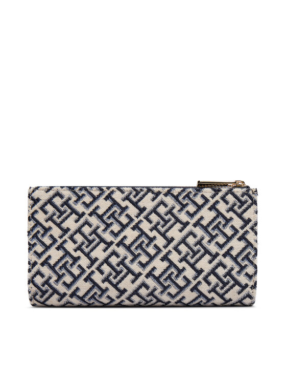 Tommy Hilfiger Tommy Hilfiger Peňaženka Th Icon Long Bifold Jacquard AW0AW19003 Modrá