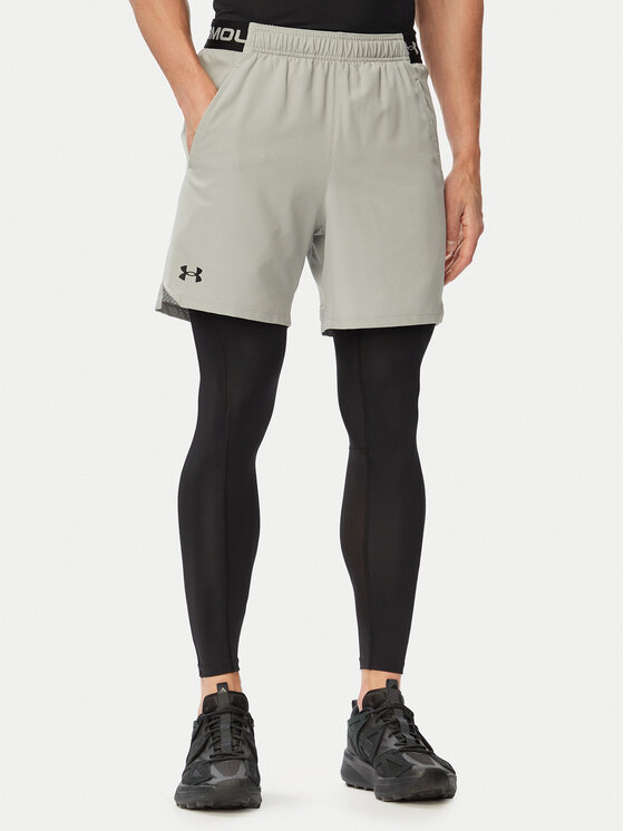 Under Armour Under Armour Pantaloncini sportivi Vanish Woven 6in 1373718 Grigio chiaro Regular Fit